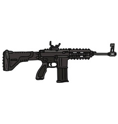 Automatic gun Royalty Free Vector Image - VectorStock