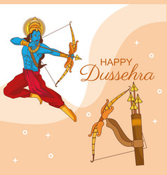 Happy dussehra festival india Royalty Free Vector Image