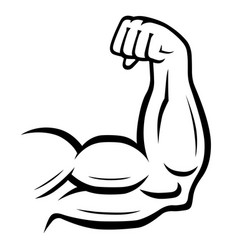 Strong arm icon Royalty Free Vector Image - VectorStock