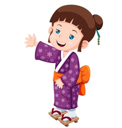 Japanese girl Royalty Free Vector Image - VectorStock