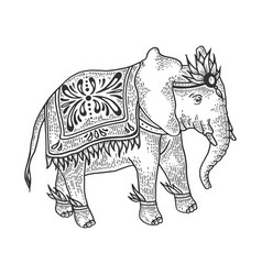 Decorative elephant Royalty Free Vector Image - VectorStock