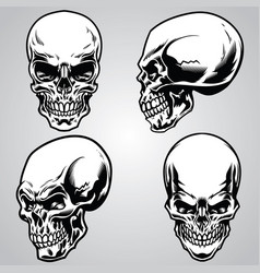 Skull set Royalty Free Vector Image - VectorStock