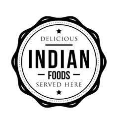 Indian Cuisine Menu Cover Authentic India Dishes Vector Image