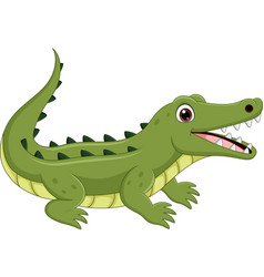 Cute cartoon crocodile Royalty Free Vector Image