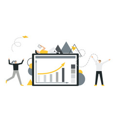 Business man flat style icon Royalty Free Vector Image
