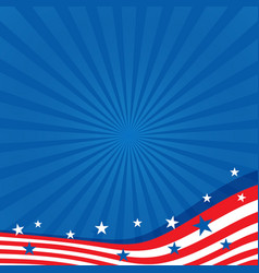 Background in colors of the American flag Vector Image