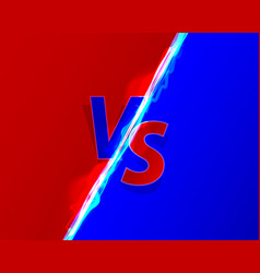 Versus game cover neon banner sport vs team Vector Image