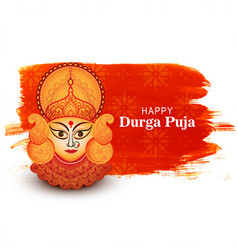 Beautiful classic happy durga puja festival Vector Image