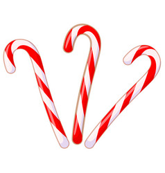 Colorful cartoon crossed candy cane Royalty Free Vector