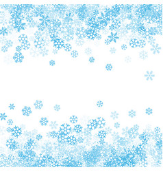 Blue background with snowflakes Royalty Free Vector Image