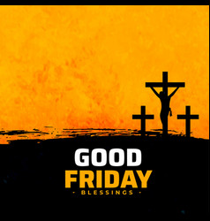 Good friday resurrection jesus christ scene Vector Image