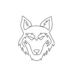 pic Wolf Outline Drawings Easy vectorstock