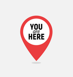 pics You Are Here Symbol For Map vectorstock