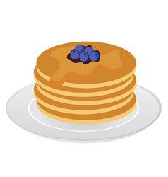 Pancakes isolated Royalty Free Vector Image - VectorStock