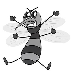 Mosquito Cartoon Character Royalty Free Vector Image