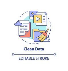 Clean digital data rgb color icon Royalty Free Vector Image