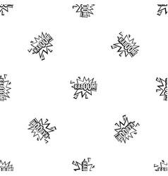 Kaboom explosion icon simple style Royalty Free Vector Image