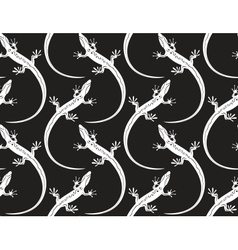 Lizards seamless wallpaper pattern Royalty Free Vector Image