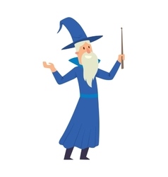 Magicians and wizards show old man Royalty Free Vector Image