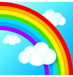 Rainbow colors blurred cloud Royalty Free Vector Image