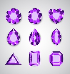 Silhouette gem Royalty Free Vector Image - VectorStock