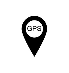 Map pointer icon gps location symbol flat design Vector Image