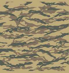 Desert tiger stripe camouflage seamless patterns Vector Image