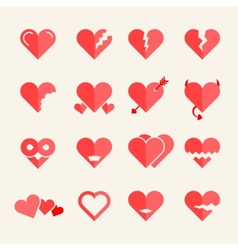 Red heart icon pierced by arrow Royalty Free Vector Image
