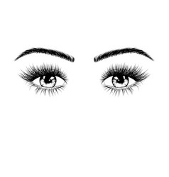 Beautiful women eyes with make Royalty Free Vector Image