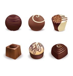 Chocolate candies Royalty Free Vector Image - VectorStock