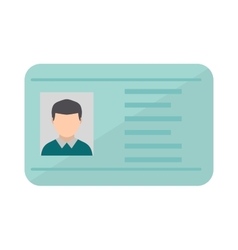 Uk driver license id card cartoon style Royalty Free Vector