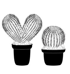 Pot Cactus Tattoo Vector Images 85