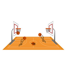 Perspective Animation Cartoon Basketball Court Drawing ~ Drawing