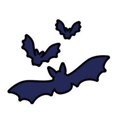 Vampires black flying icon Royalty Free Vector Image