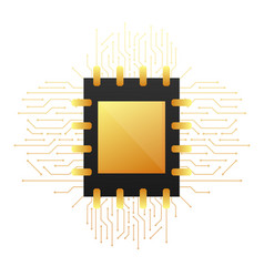 Chip Computer Cpu Green Processor Vector Images (over 1,600)