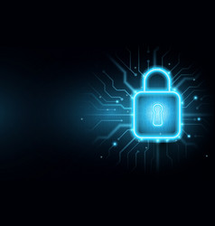 Cyber technology security hacker Royalty Free Vector Image