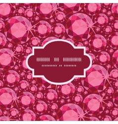 Ruby horizontal seamless pattern background border