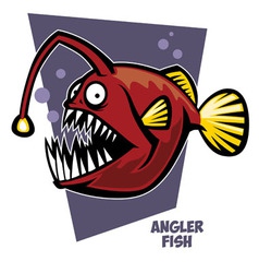 Download Angler fish Royalty Free Vector Image - VectorStock