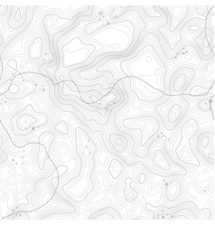 Topographic map seamless pattern Royalty Free Vector Image