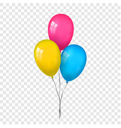 Helium air balloons on thread Royalty Free Vector Image