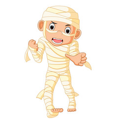 Cartoon egyptian mummy Royalty Free Vector Image