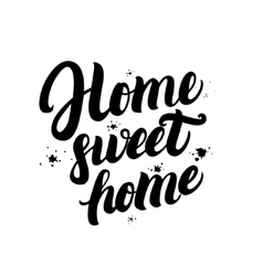 Vintage home sweet home poster design Royalty Free Vector