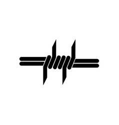 Barbed wire logo Royalty Free Vector Image - VectorStock