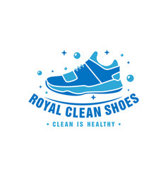 Modern sneaker shoe logo Royalty Free Vector Image