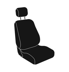 Car seatcar single icon in cartoon style Vector Image