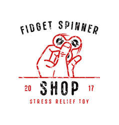 Fidget spinner logo Royalty Free Vector Image - VectorStock