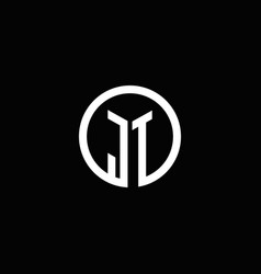 Jt logo monogram with gold colors and shield Vector Image