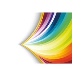 Rainbow banner with sparks Royalty Free Vector Image