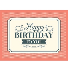 Birthday card design template Royalty Free Vector Image