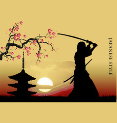 Samurai sword Royalty Free Vector Image - VectorStock